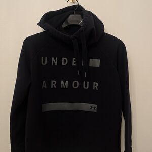 Under Armour Threadborne Hoodie Mens Medium Black Pullover Sweatshirt Athletic L